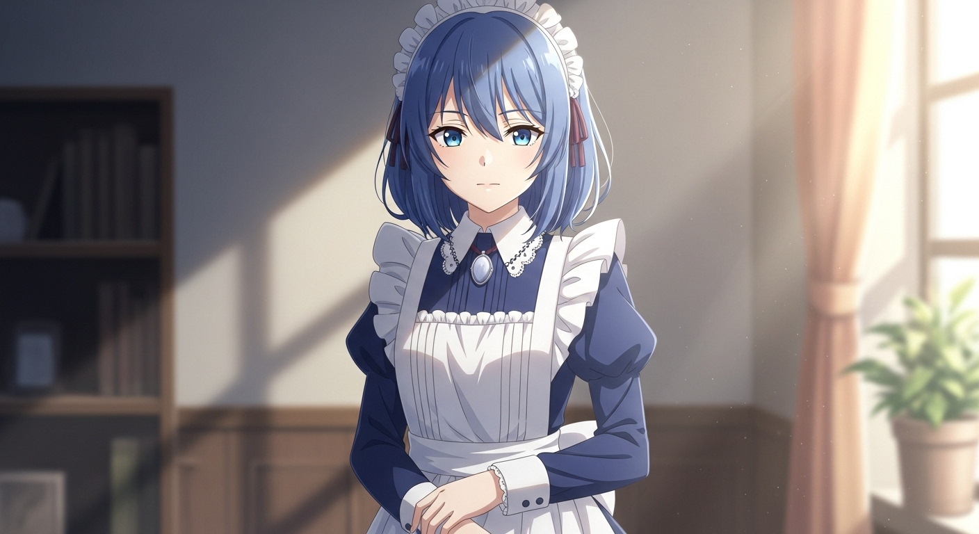 “愛されるより、愛するという強さ”を象徴する、やさしい雰囲気の創作少女。 穏やかで芯のある表情をしており、見ている人の心が少し温かくなるような一枚。