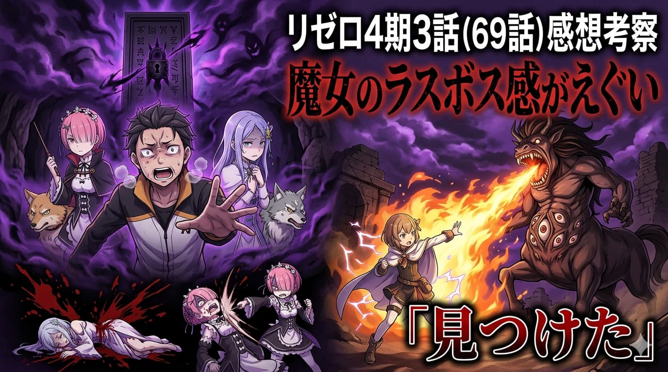 リゼロ4期3話（69話）の感想考察｜シャウラ登場